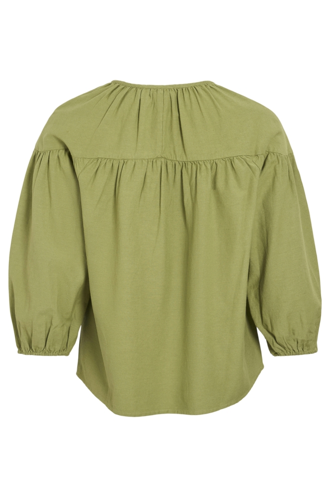 VIPRISILLA V-NECK 3/4 TOP 14104795 SAGE